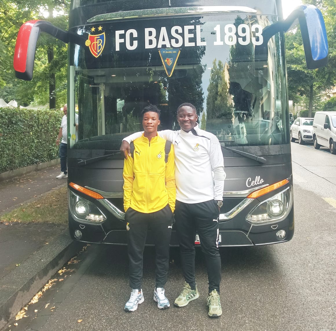 Ghana U19 team in action during their Switzerland tour